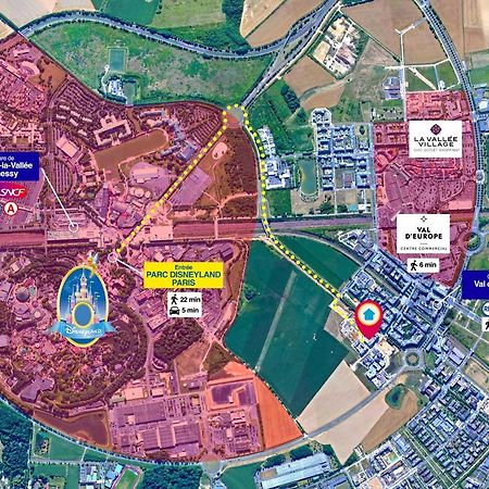 Disneyland-Paris 4 Pers, Parking, Wifi, Chessy  Εξωτερικό φωτογραφία