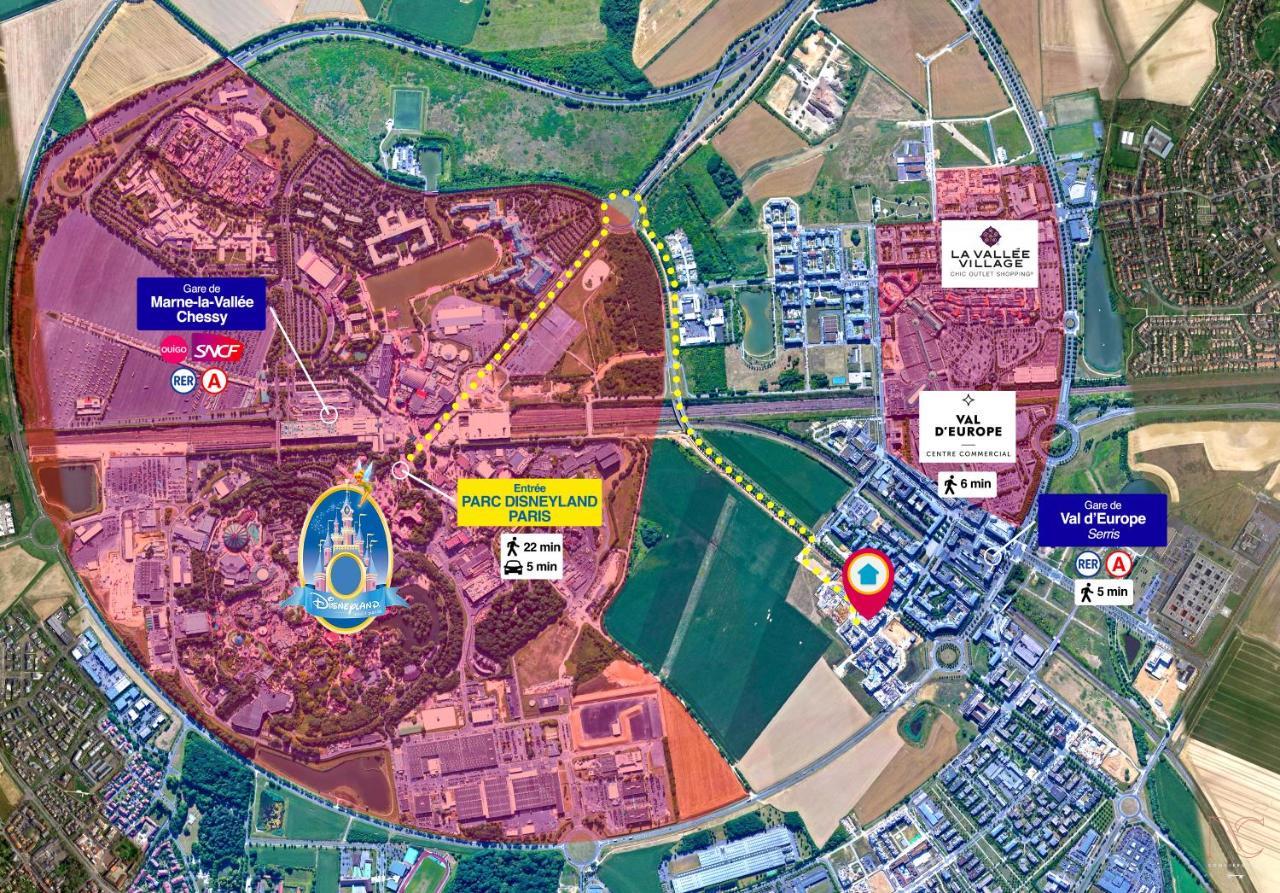 Disneyland-Paris 4 Pers, Parking, Wifi, Chessy  Εξωτερικό φωτογραφία